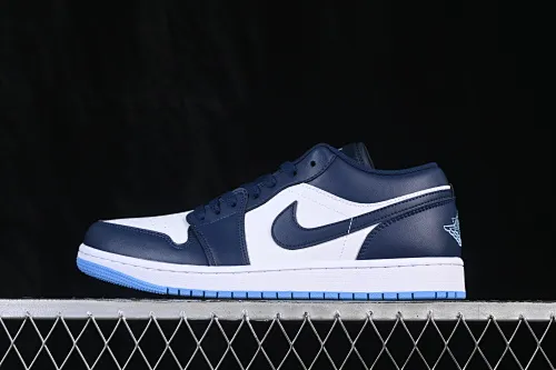All categories Air Jordan Jordan series basketball shoes Air Jordan 1 Low Air Jordan 1 Low AJ1 Joe 1 white and blue low-top retro cultural basketball shoes 553558-404
